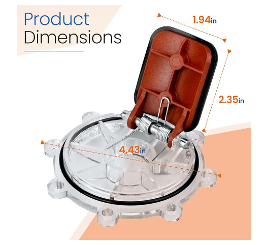 2" Compatible JDY Pool Check Valve Replacement Kit